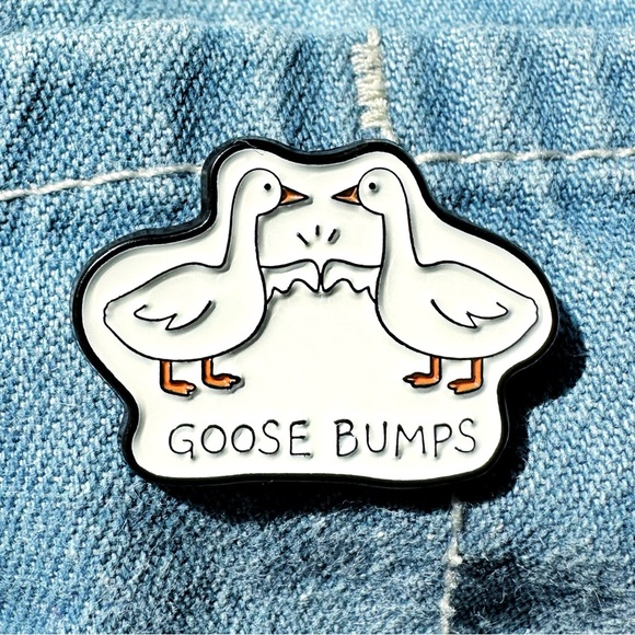 Goose Bumps Enamel Pin - Picture 2 of 4